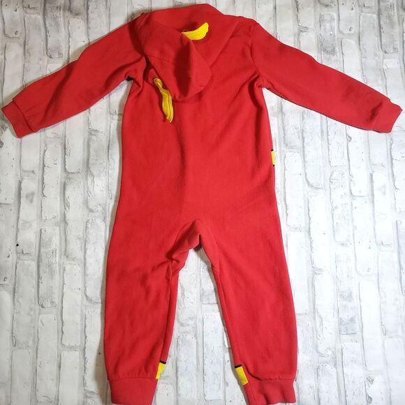 Kids Red and Yellow Superhero Flash Sleepwear - Picture 2 of 3